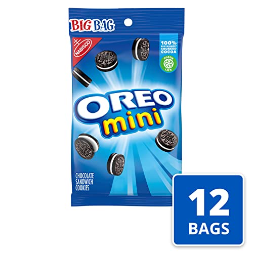 OREO Mini Chocolate Sandwich Cookies, 12 -3 oz Big Bags