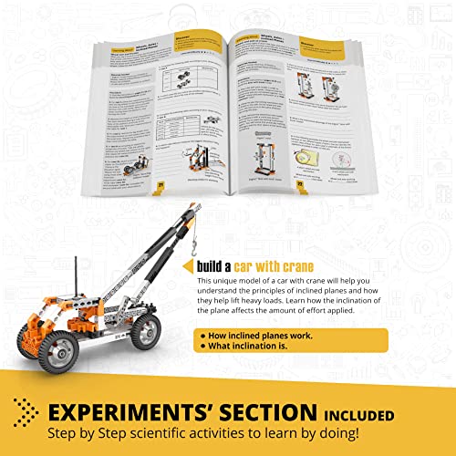 Engino- STEM Toys, Mechanics: Wheels, Axles and Inclined Planes, Construction Toys for Kids 9+, Fun Educational Toys, Gifts for Boys and Girls (14 Model Options)