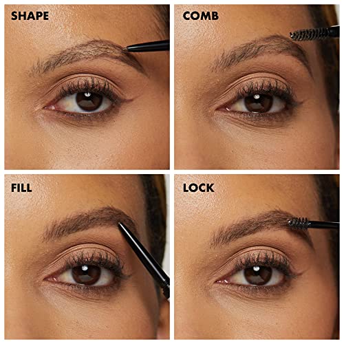 NYX PROFESSIONAL MAKEUP Micro Brow Pencil (Ash Brown) + Brow Glue (Clear), 2-Pack Bundle
