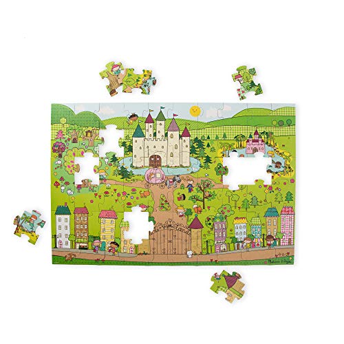 Melissa and Doug Natural Play Giant Floor Puzzle: Princess Fairyland (60 Pieces)