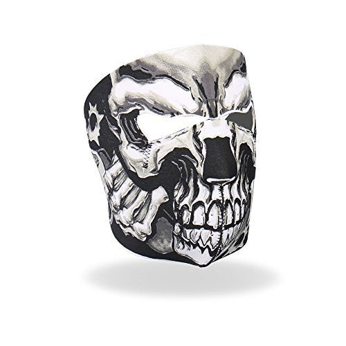 Hot Leathers Assassin Printed Neoprene Face Mask (Black)