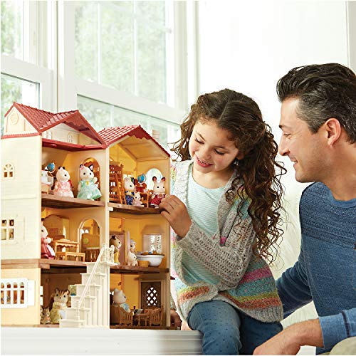 Calico Critters, Hopscotch Rabbit Family, Dolls, Doll House Figures, Collectible Toys