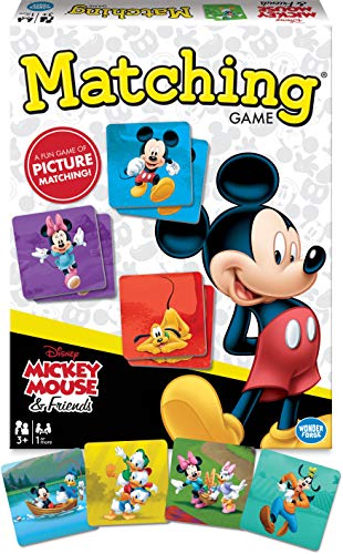 Mickey Mouse and Friends Matching Game by Wonder Forge | For Boys and Girls Age 3 to 5 | A Fun and Fast Memory Game for Kids | Mickey, Minnie Mouse, Pluto, Goofy, and more
