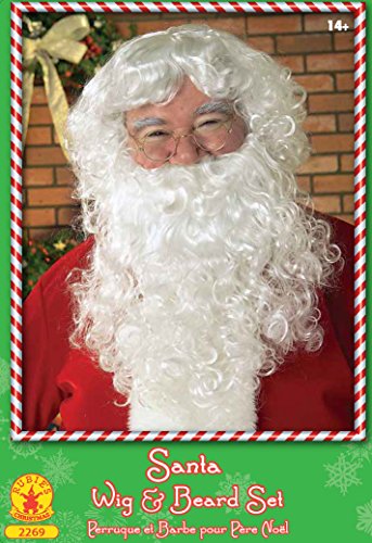 Rubie's Value Santa Beard And Wig Set, White, One Size