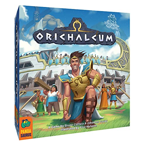 Orichalcum Board Game, Fast-Paced Strategy Game, Exploration Game, Adventure Game, Family Game for Kids and Adults, Ages 12+, 2-4 Players, Avg. Playtime 45 Minutes, Made by Pandasaurus Games