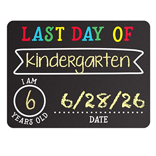 Pearhead Photosharing Chalkboard Signs, Perfect to Commemorate the First and Last Day of School, 2 Chalkboard Signs for School Celebrations and Milestones, 2 Count (Pack of 1) Packaging may vary