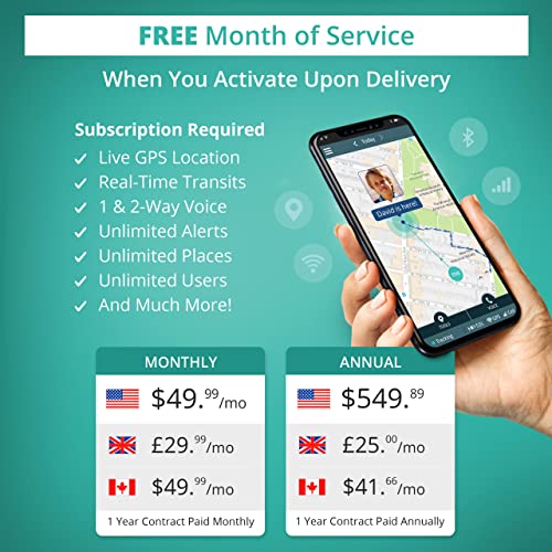 AngelSense Personal GPS Tracker for Kids, Teen, Autism, Special Needs, Elderly, Dementia - 2-Way Auto-Answer Speakerphone and SOS Button - School Bus Tracking - Easy-to-Use App