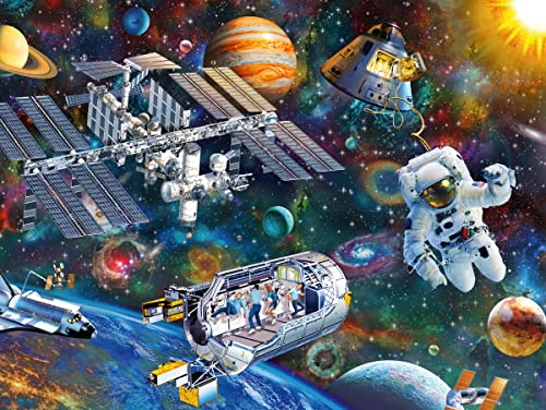 Ravensburger Cosmic Exploration 200 Piece XXL Jigsaw Puzzle for Kids - 12692 - Every Piece is Unique, Pieces Fit Together Perfectly