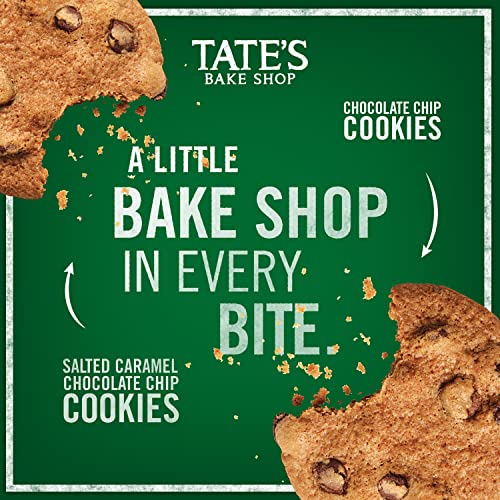 Tate's Bake Shop Cookies Variety Pack, Salted Caramel Chocolate Chip and Chocolate Chip Cookies, 4-7 oz Bags