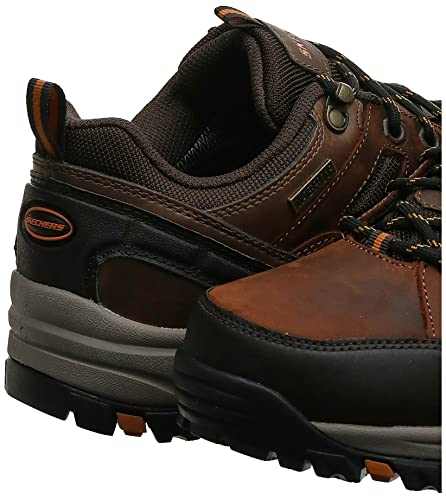 Skechers mens Relaxed Fit Relment - Semego Hiking Shoe, Dark Brown, 9 US