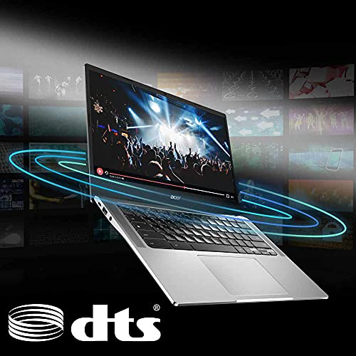 Acer Chromebook 514 Laptop | 14' FHD Touch | MediaTek Kompanio 828 Octa-Core Processor | 8GB RAM | 64GB eMMC | Wi-Fi 6 | Backlit KB | Chrome OS | Up to 15 Hours Battery Life | CB514-2HT-K0FZ, Silver