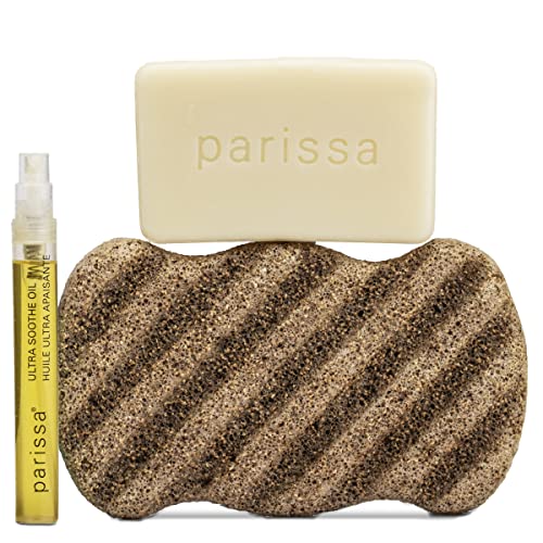 Parissa Ingrown Rescue Kit, Post-Hair Removal Treatment for Ingrown Hair and Razor Bumps, 3 Step Kit to Cleanse, Exfoliate, and Moisturize
