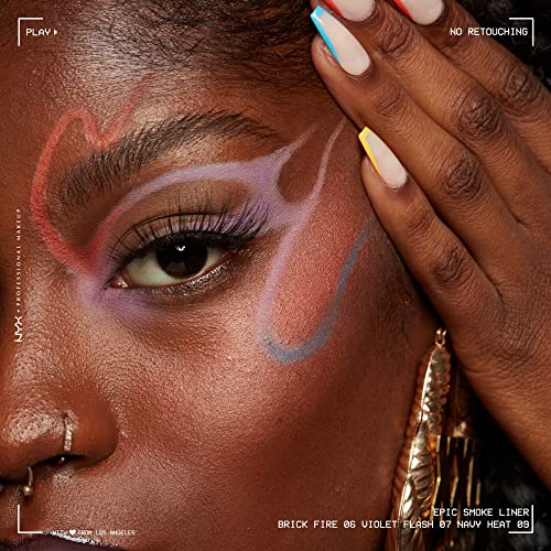 NYX PROFESSIONAL MAKEUP Epic Smoke Liner, Vegan Smokey Eyeliner - Navy Heat (Navy Blue)