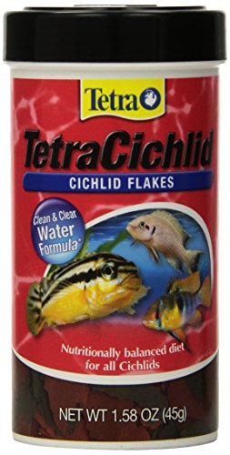 Tetra TetraCichlid Balanced Diet Flakes for Cichlids, 1.58 oz