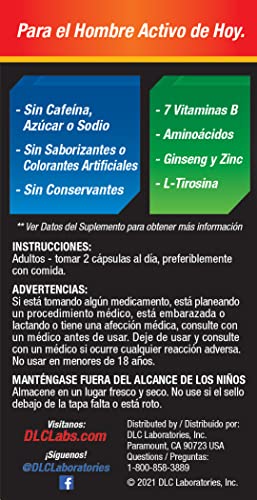 Super Macho, High Potency B Vitamins and Amino Acids, Fuel for Today's Active Men, No Caffeine, No Sugar, Dietary Supplement, Made in USA ,50 Softgels