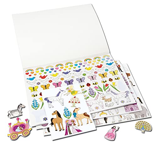 Melissa and Doug Sticker Collection Book: Princesses, Tea Party, Animals, and More - 500+ Stickers