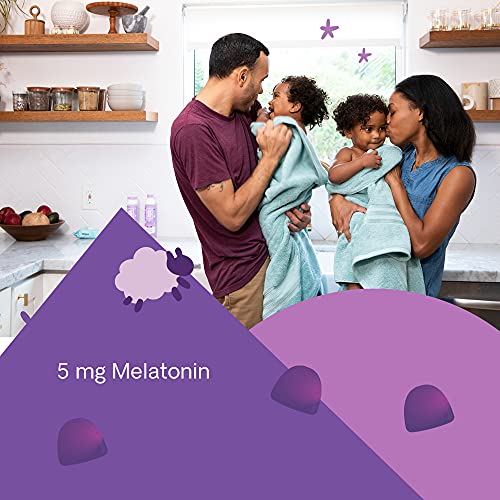 Hello Bello Sleep Well Melatonin + Botanicals Vitamins I Vegan and nonGMO Natural Berry Flavor Gummies with Passionflower and Chamomile I 5mg of Meletonin per Serving I 75 Count (1 Pack)