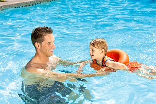 Poolmaster Learn-to-Swim Swimming Pool Float Tube Swim Trainer for Kids, Orange