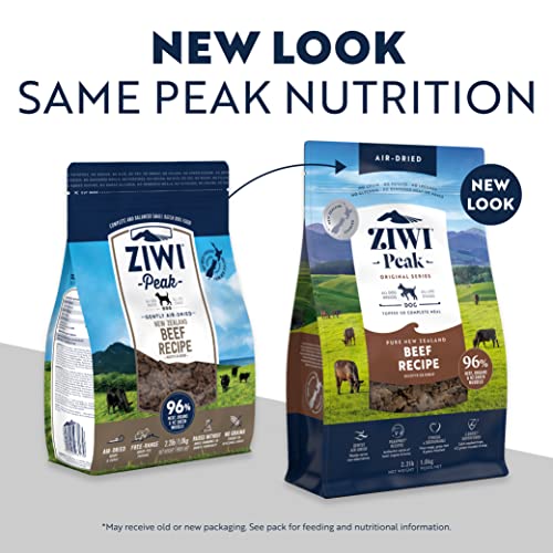 ZIWI Peak Air-Dried Dog Food – All Natural, High Protein, Grain Free and Limited Ingredient with Superfoods (Beef, 2.2 lb)