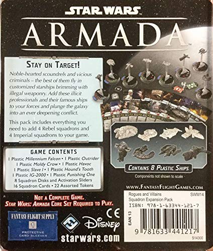 Star Wars Armada Rogues and Villains EXPANSION PACK | Miniatures Battle Game | Strategy Game for Adults and Teens | Ages 14+ | 2 Players | Avg. Playtime 2 Hours | Made by Fantasy Flight Games