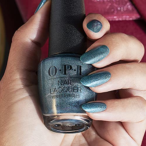 OPI Nail Lacquer, Ready, Fête, Go, Blue Nail Polish, Holiday'21 Celebration Collection, 0.5 fl. oz.