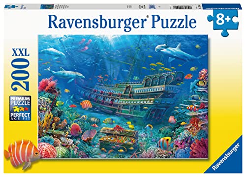 Ravensburger Underwater Discovery 200 XXL Piece Jigsaw Puzzle for Kids - 12944 - Every Piece is Unique, Pieces Fit Together Perfectly, 20 x 14 inches (50 x 36 cm) when complete.