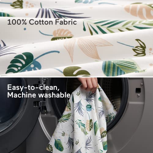 Momcozy Original Nursing Pillow for Breastfeeding, Plus Size Breastfeeding Pillows for More Support, with Adjustable Waist Strap and Removable Cotton Cover, Spring Leaves