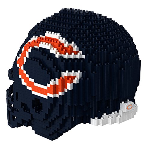 Chicago Bears NFL 3D BRXLZ Construction Toy Blocks Set - Helmet, 1325 pieces