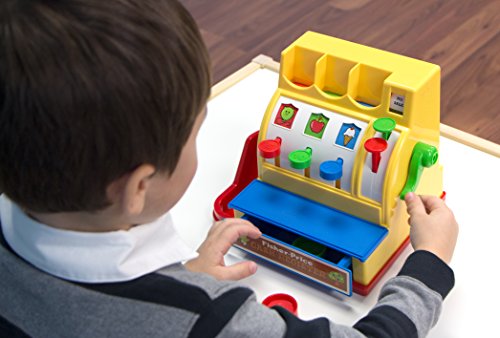 Basic Fun Fisher-Price Classic Toys - Retro Cash Register - Great Pre-School Gift for Girls and Boys, 1 ea (2073), for 24 months to 180 months