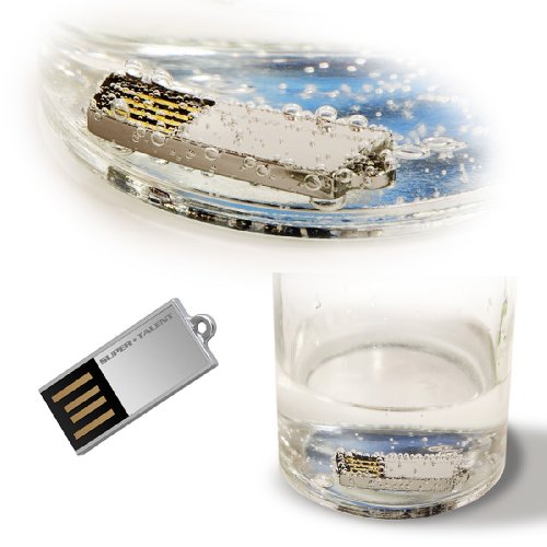 Super Talent Pico-C 8 GB USB 2.0 Flash Drive STU8GPCS (Silver)