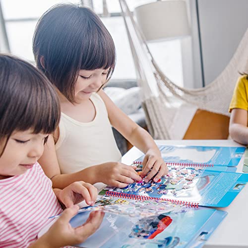 Melissa and Doug PAW Patrol Restickable Puffy Stickers 3-Pack – Adventure Bay, Jake’s Mountain, Jungle - PAW Patrol-Themed Resuable Sticker Activity Sets For Kids