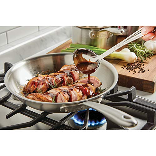 All-Clad T104 Stainless Steel Ladle Kitchen Tool, 12-Inch, Silver