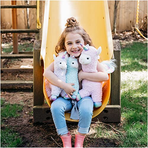 GUND Cotton Candy Llamacorn Plush Toy, Unicorn Stuffed Animal for Ages 1 and Up, Blue/Rainbow, 11”