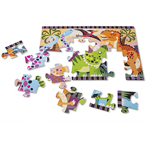 Melissa and Doug Dinosaur Dawn Jumbo Jigsaw Floor Puzzle (24 pcs, 2 x 3 feet)