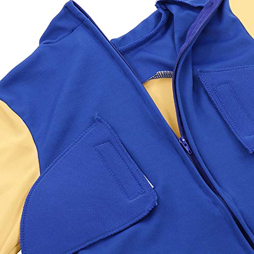 Yakogy Cartoon Cosplay Costumes For Boys Girls Pretend Play Onesie Suit Sonic Jumpsuit,S
