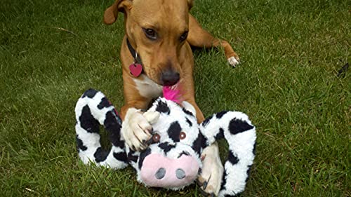 Jolly Pets Jolly Tug-a-Mal Cow Tug/Squeak Toy, Large