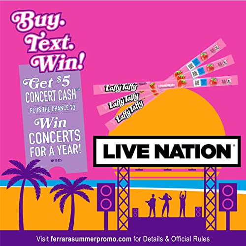 Laffy Taffy Rope Candy, Strawberry, 0.81 Ounce Ropes (Pack of 24)