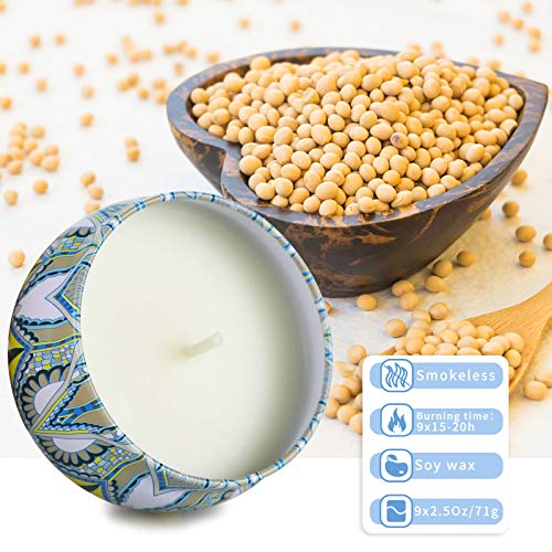 Scented Candles Gifts for Women,9 Pack Soy Candles for Home Scented, Aromatherapy Candles Gifts Sets for Birthday, Wedding, Christmas Women Sister Best Friends Couples