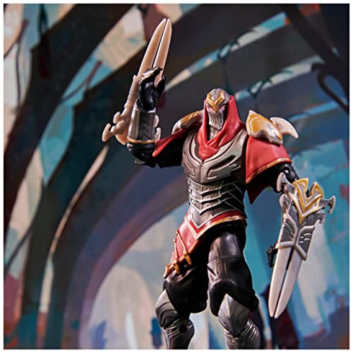 League of Legends, 6-Inch Zed Collectible Figure w/Premium Details and 2 Accessories, The Champion Collection, Collector Grade, Ages 12 and Up