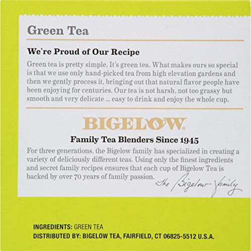 Bigelow Tea Green Tea Keurig K-Cup Pods Box, Caffeinated, 7.8 Oz, 12 Count, Pack of 6