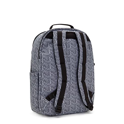 Kipling Women's Seoul Extra Large 17” Device Backpack, Durable, Roomy with Padded Shoulder Straps, School Bag, Simply Chevron, 34.5'' L x 45'' H x 23'' D