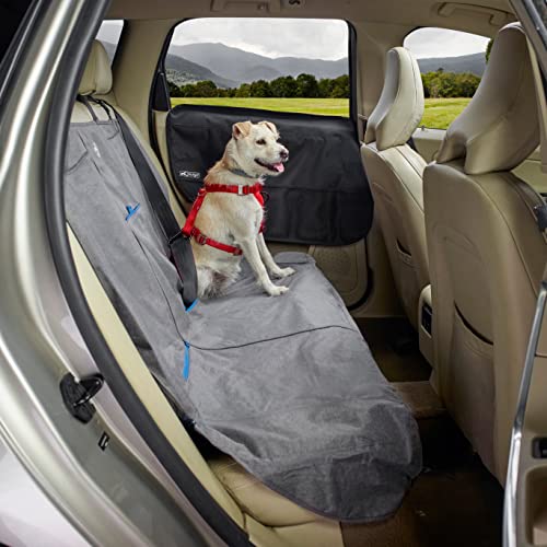 Kurgo Car Door Guard for Dogs, Pet Protector for Car Doors, Waterproof, Adjustable, Quick Installation, Storage Pockets, Fits Sedans and SUVs, Black