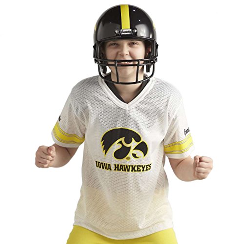 Franklin Sports NCAA Iowa Hawkeyes Kids College Football Uniform Set - Youth Uniform Set - Includes Jersey, Helmet, Pants - Youth Small