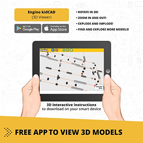 Engino- STEM Toys, Mechanics: Wheels, Axles and Inclined Planes, Construction Toys for Kids 9+, Fun Educational Toys, Gifts for Boys and Girls (14 Model Options)