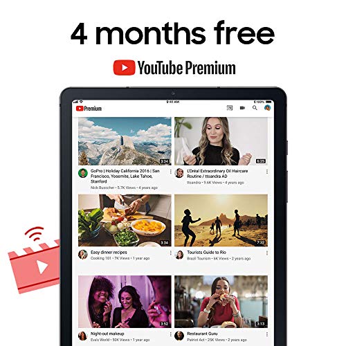 SAMSUNG Galaxy Tab S6 Lite 10.4' 128GB Android Tablet w/ Long Lasting Battery, S Pen Included, Slim Metal Design, AKG Dual Speakers, US Version, Oxford Gray