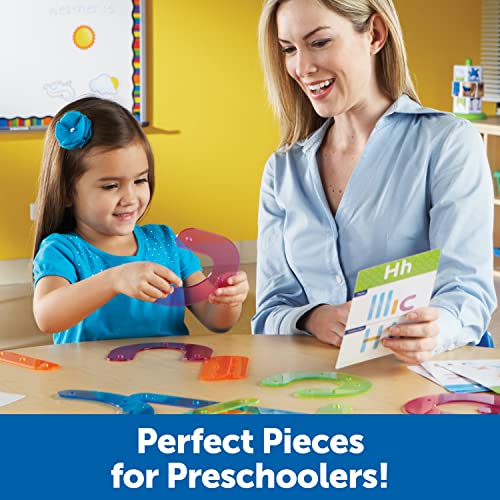 Learning Resources Letter Construction, Homeschool, School Activity Set, Play School, 60 Pieces, Ages 3+