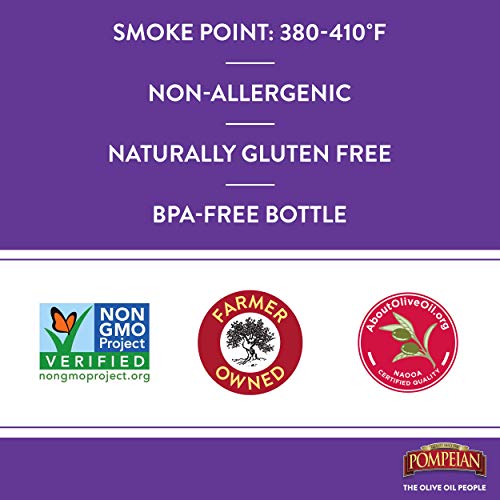 Pompeian Robust Extra Virgin Olive Oil, First Cold Pressed, Full-Bodied Flavor, Perfect for Salad Dressings and Marinades, 68 FL. OZ.