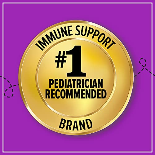 Zarbee's Elderberry Gummies for Kids with Vitamin C; Zinc and Elderberry; Daily Childrens Immune Support Vitamins Gummy for Children Ages 2 and Up; Natural Berry Flavor; 42 Count