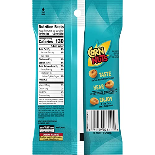 Corn Nuts Ranch Crunchy Corn Kernels (4 oz Bags, Pack of 12)