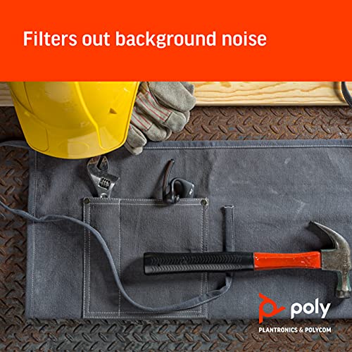 Plantronics - Voyager 5200 UC (Poly) - Bluetooth Single-Ear (Monaural) Headset - USB-A Compatible to connect to your PC and/or Mac - Works with Teams, Zoom and more - Noise Canceling